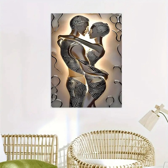 Modern Abstract Canvas Print Wall Art - Picture 2 of 6